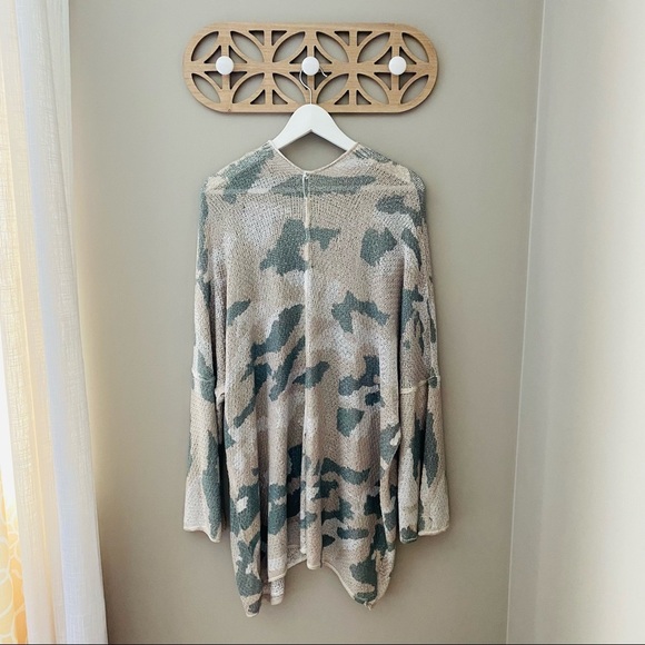 POL Open Front Camo Cardigan Green Sz Small - Picture 5 of 8
